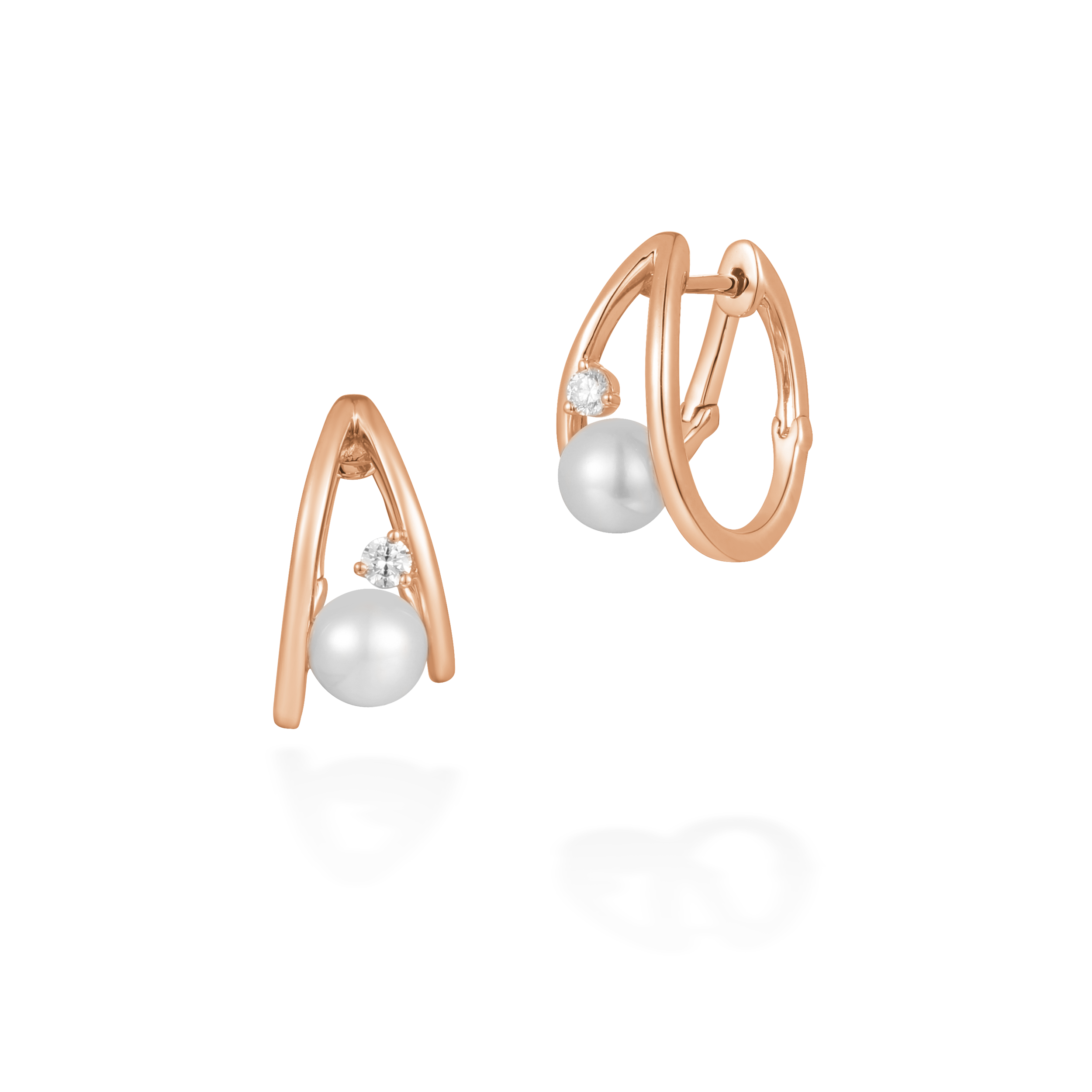 Clamp pearl hoops